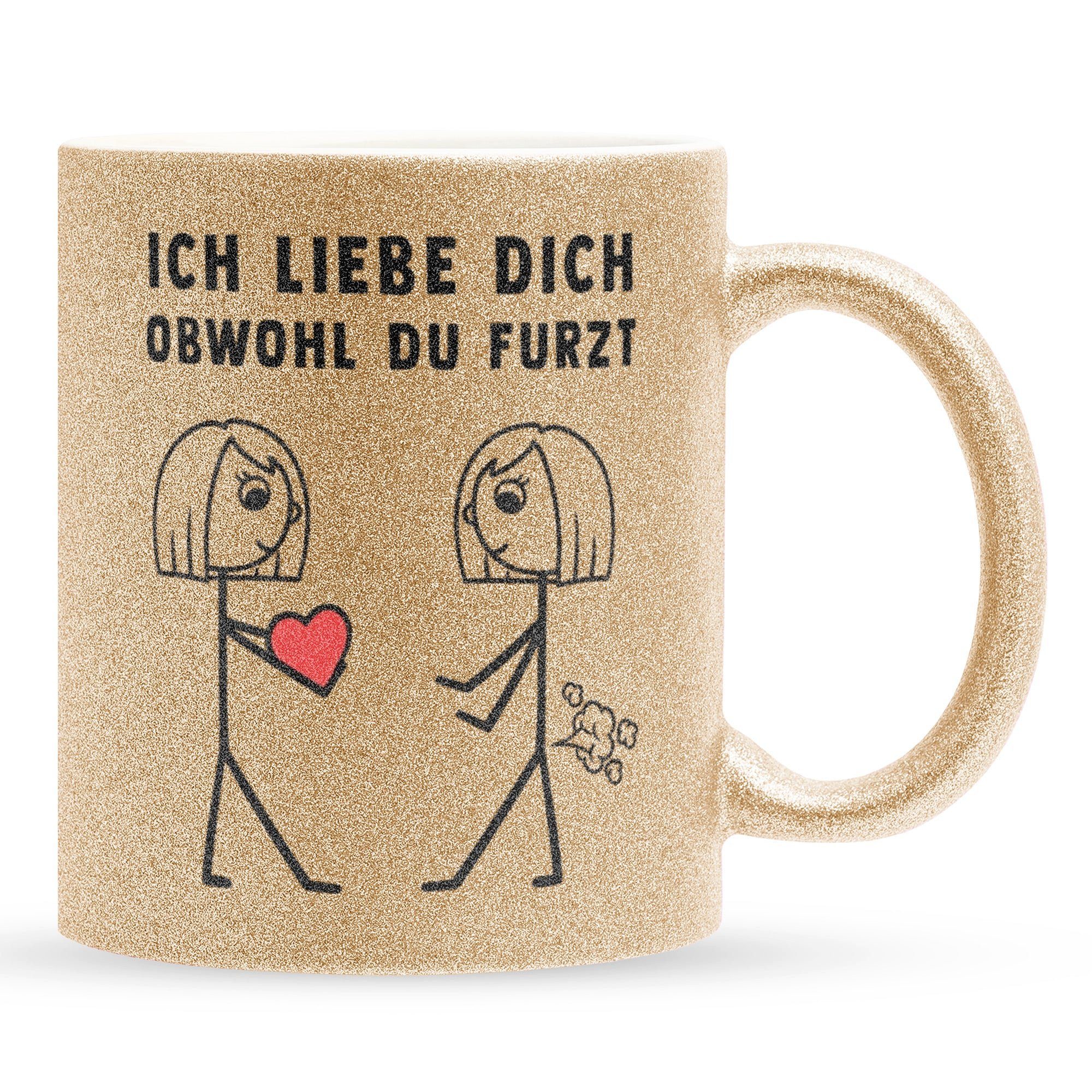 22Feels Tasse Lesbische Frau Geschenk Homosexuell Ehe Gay Pride Queer Jahrestag LGBT, Keramik, Glitzertasse, Made in Germany