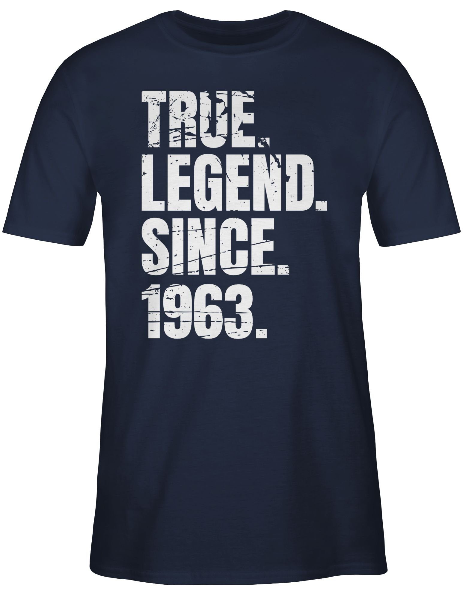 03 T-Shirt Legend Blau Shirtracer since True Vintage 1963 60. Geburtstag Navy