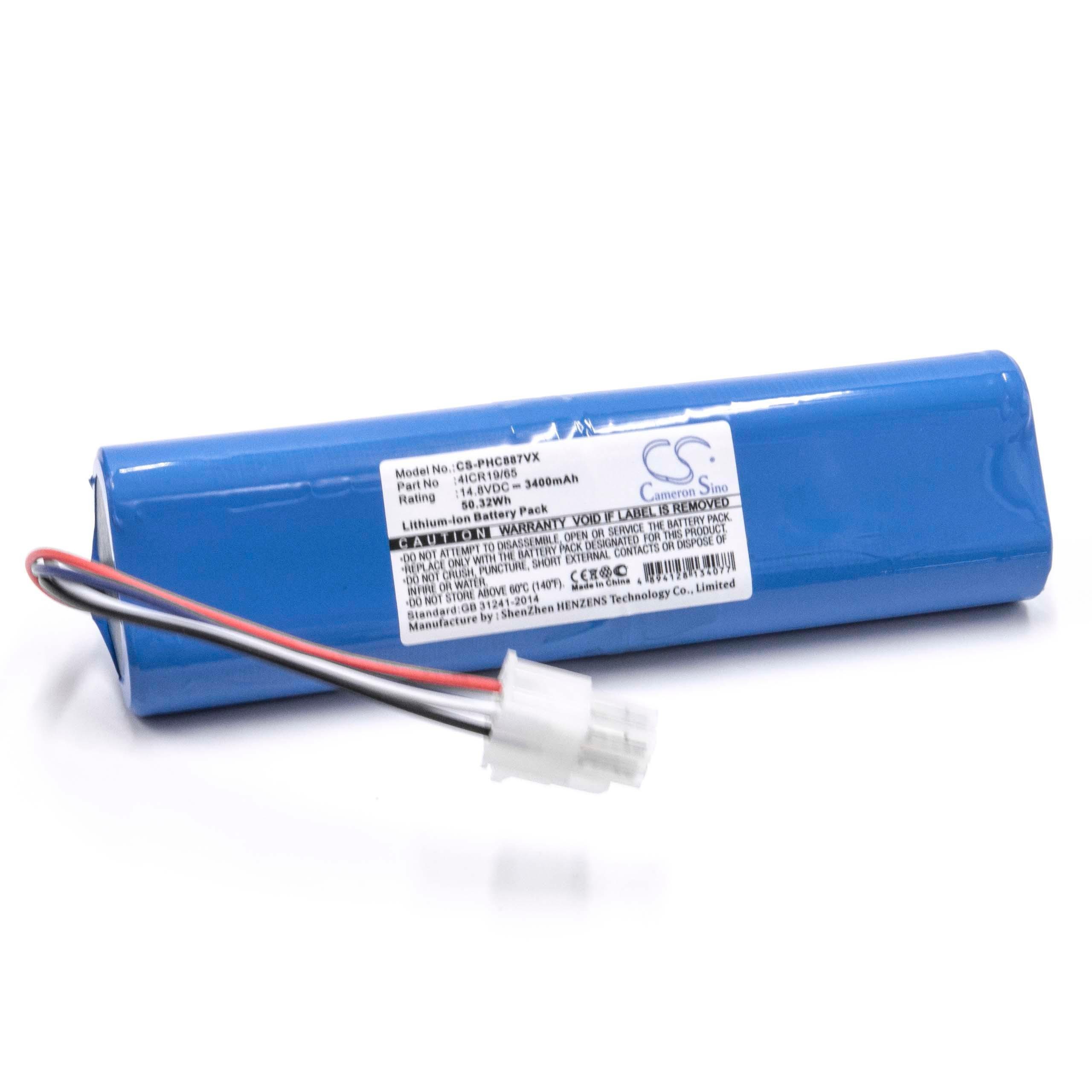 vhbw kompatibel mit Philips FC8772, FC8776 Staubsauger-Akku Li-Ion 3400 mAh (14,8 V)