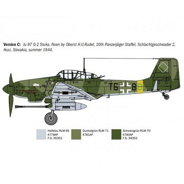 Italeri Modellbausatz 510001466 - Modellbausatz, 1:72 Ju-87G-2 Kanonenvogel