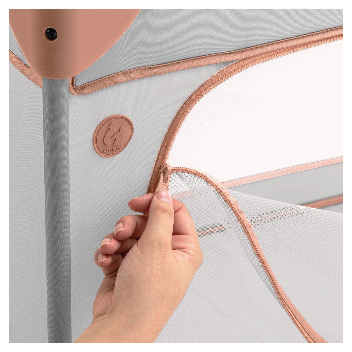 Hauck Baby-Reisebett Dream N Play Plus, Dusty Cork, Vorderausstieg günstig online kaufen