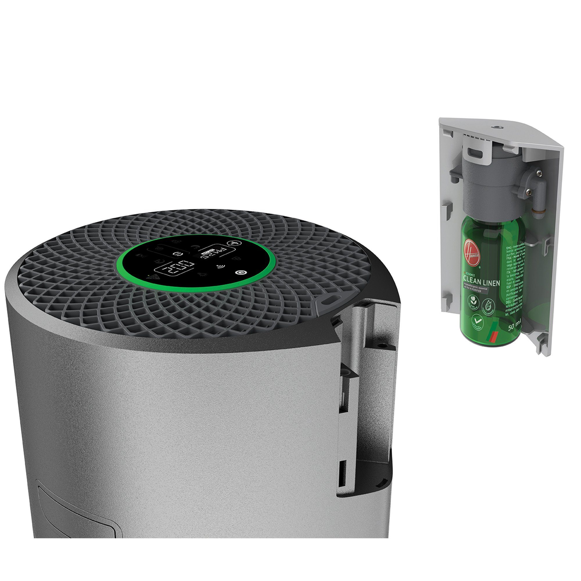 Wi 011, Pollenerfassung m² / Aktivkohlefilter, Hoover HHP75CAH Bluetooth 110 für und Inaktivierung, Räume, Luftreiniger Fi