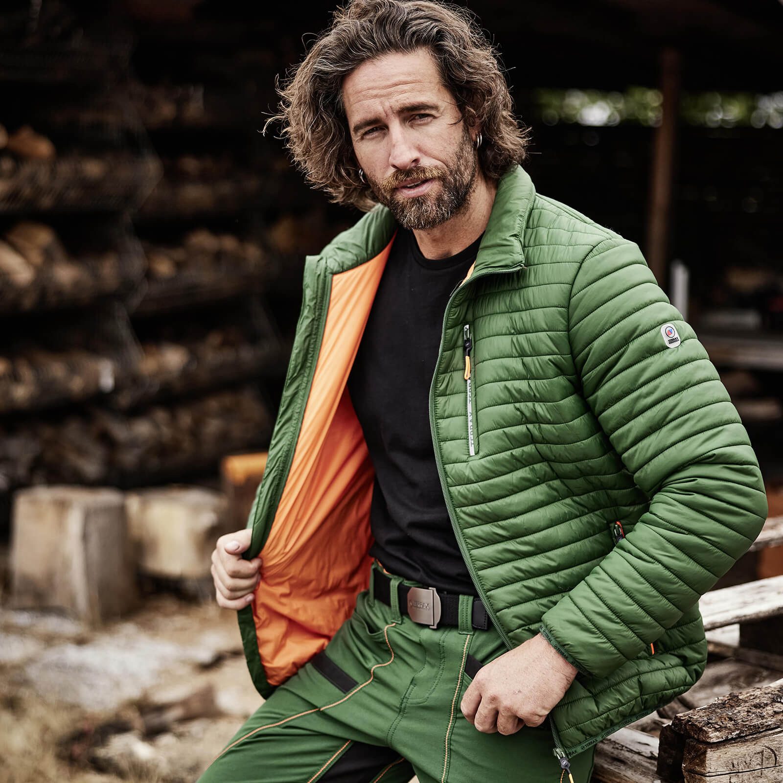 Terrax Workwear Arbeitsjacke 62298 Herren Steppjacke mit Stehkragen - Gesteppte Jacke mit Taschen