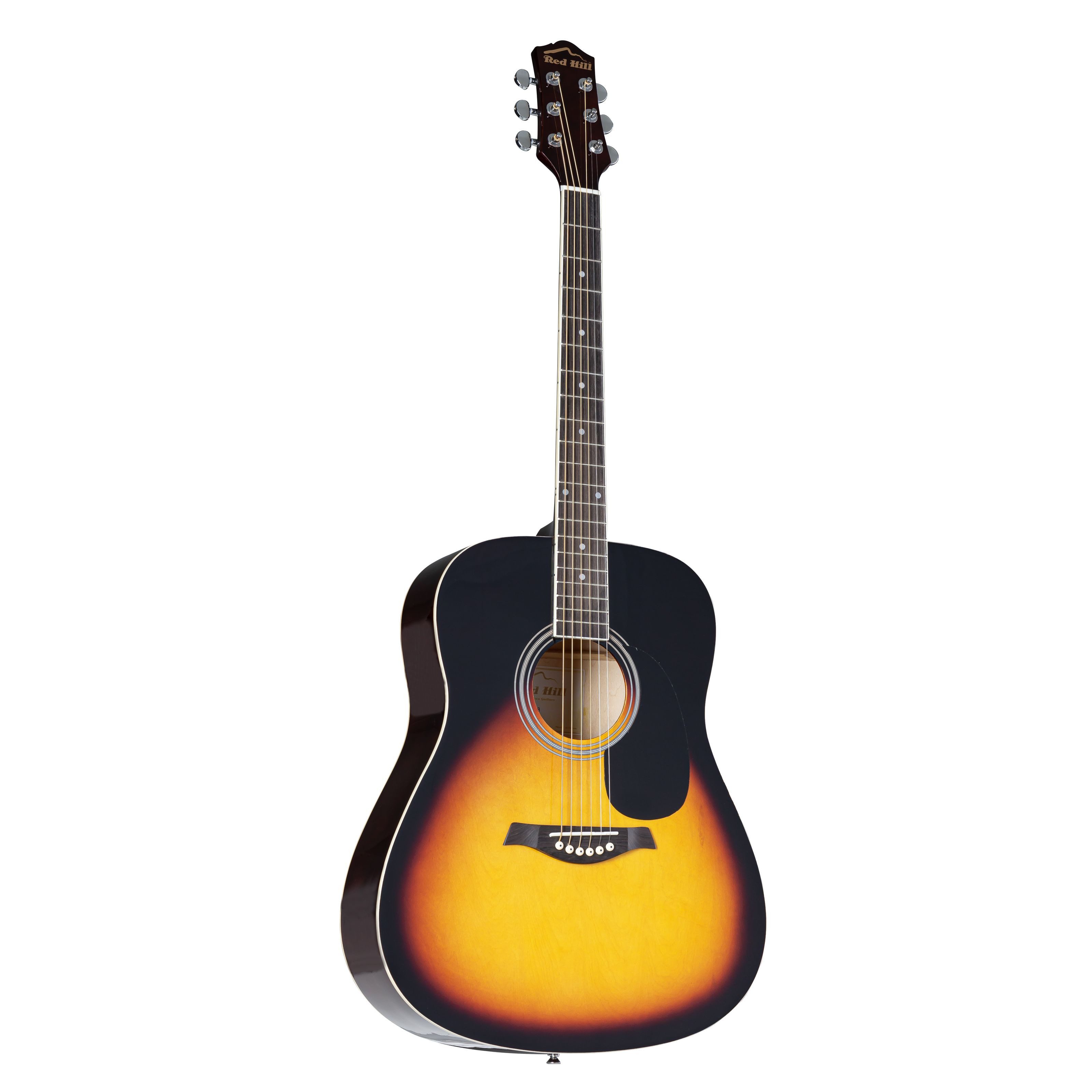 Red Hill Westerngitarre, D-1 SB Dreadnought Acoustic Guitar Set Sunburst Finish Ivory ABS Binding X-Bracing Graph Tech NuBone Saddle Beginner Friendly Includes Gigbag, Westerngitarren, Westerngitarren-Sets, D-1 SB Dreadnought Acoustic Guitar, Sunburst Finish, Beginner