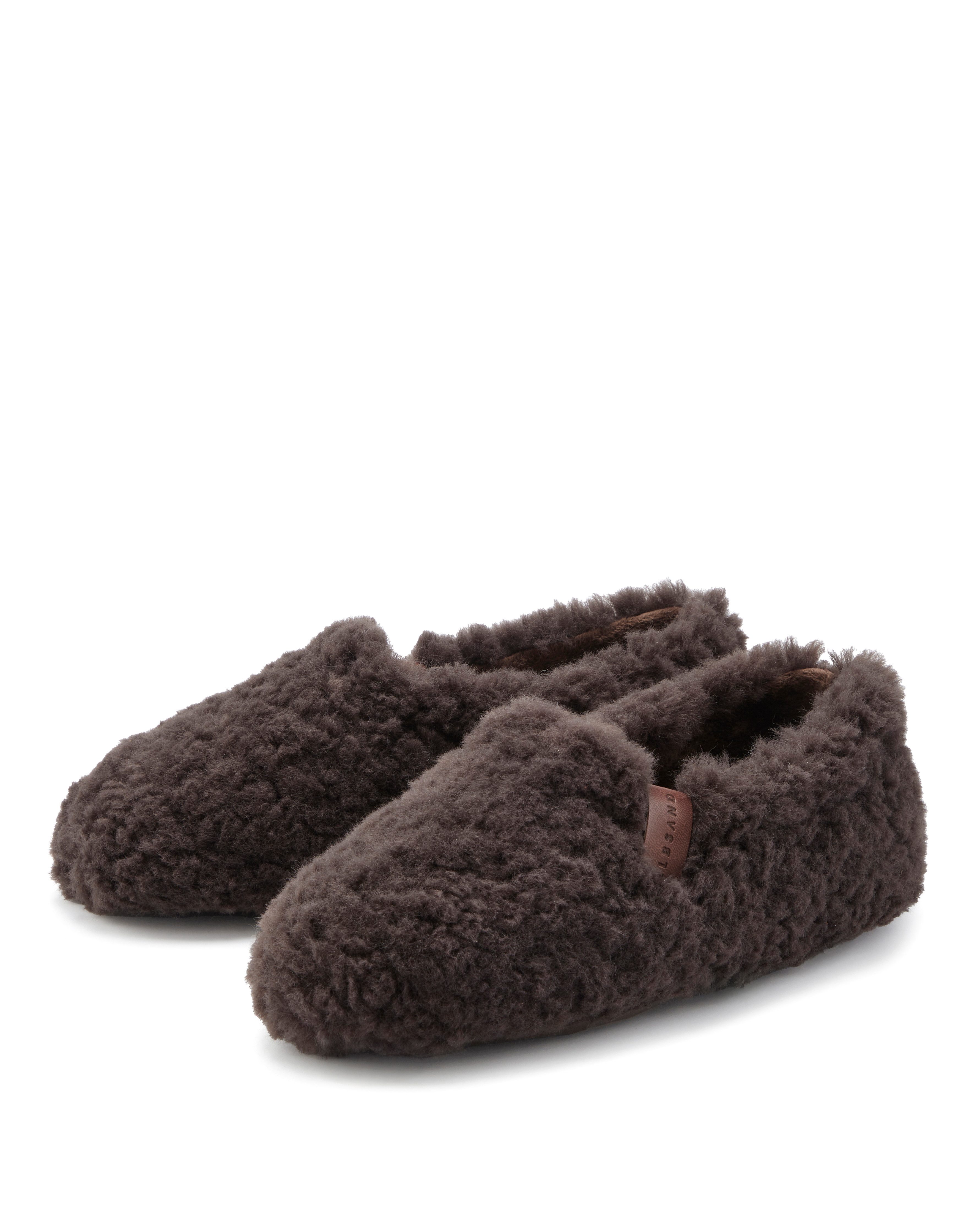 Elbsand Pantolette, Pantoffel, Hüttenschuh Hausschuh mit kuscheligem Fellimitat