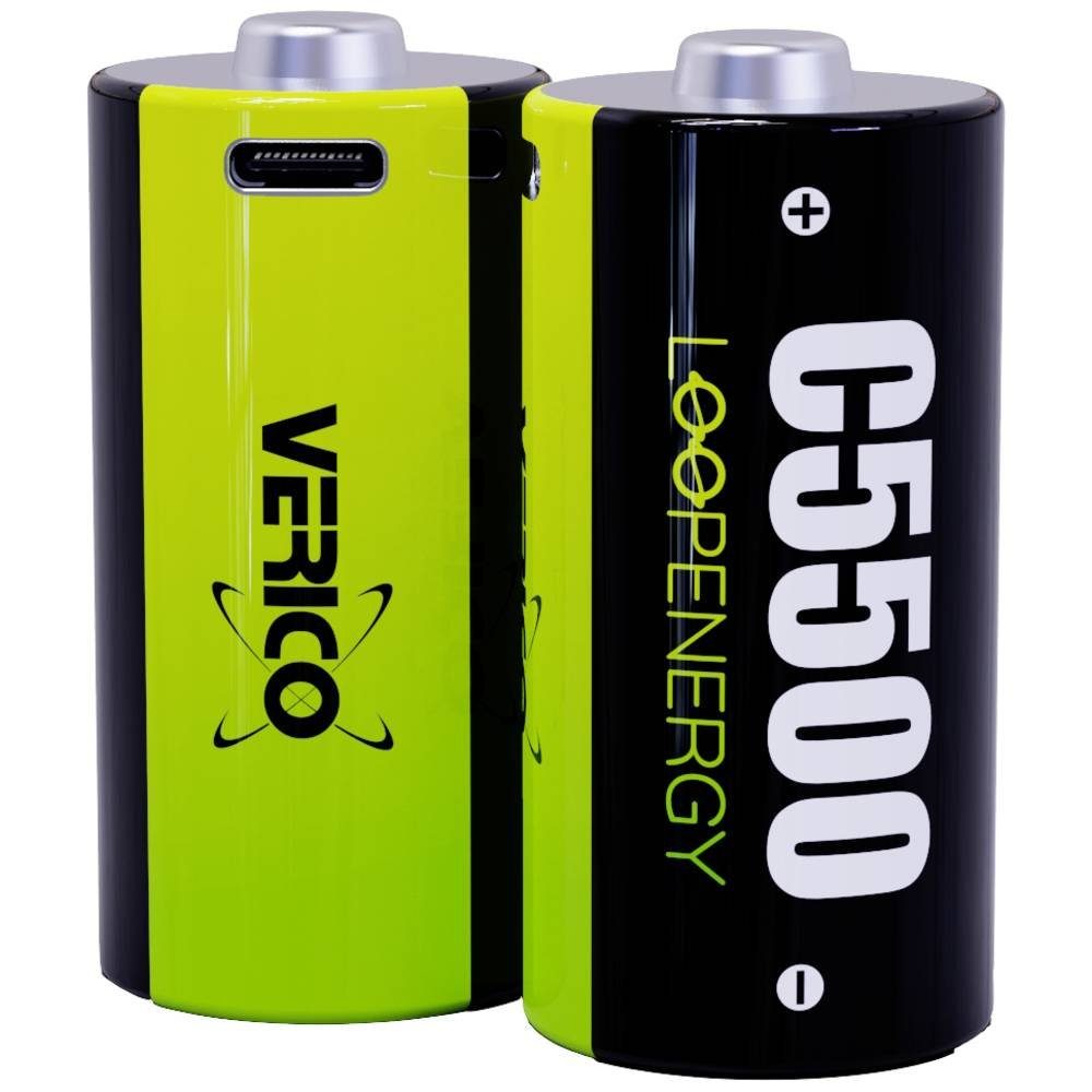 Verico Baby C Akku 3700mAh 1.5V 2er 1BTOV-A4N0A2-NN Akku