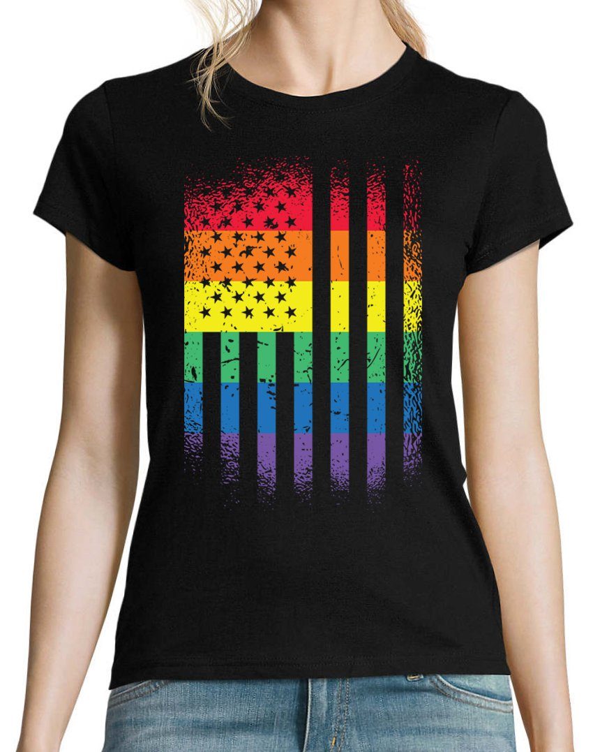 Youth Designz T-Shirt Amerika Flagge Pride günstig online kaufen
