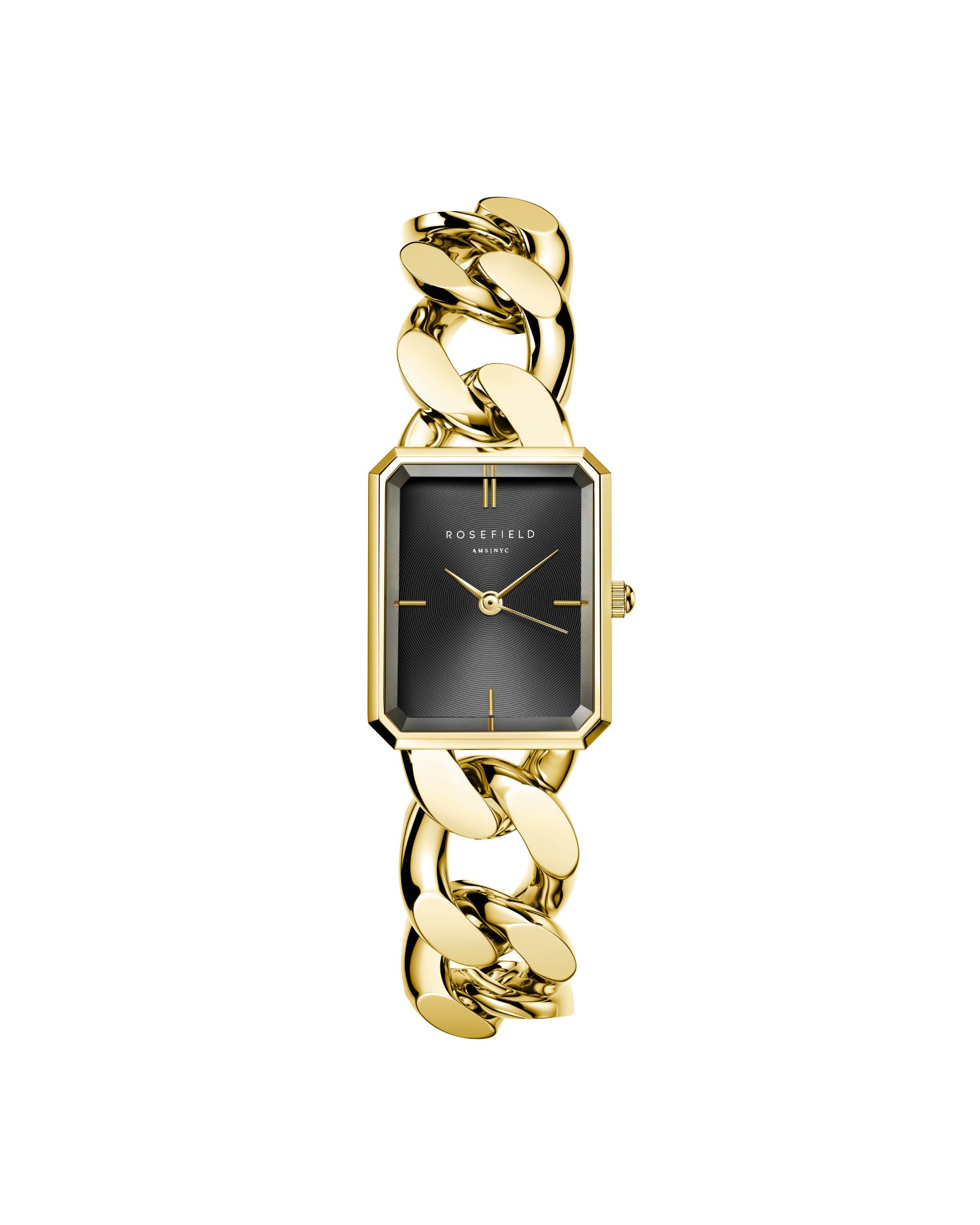 ROSEFIELD Quarzuhr ROSEFIELD Damenuhr Octagon XS 24mm Goldfarben