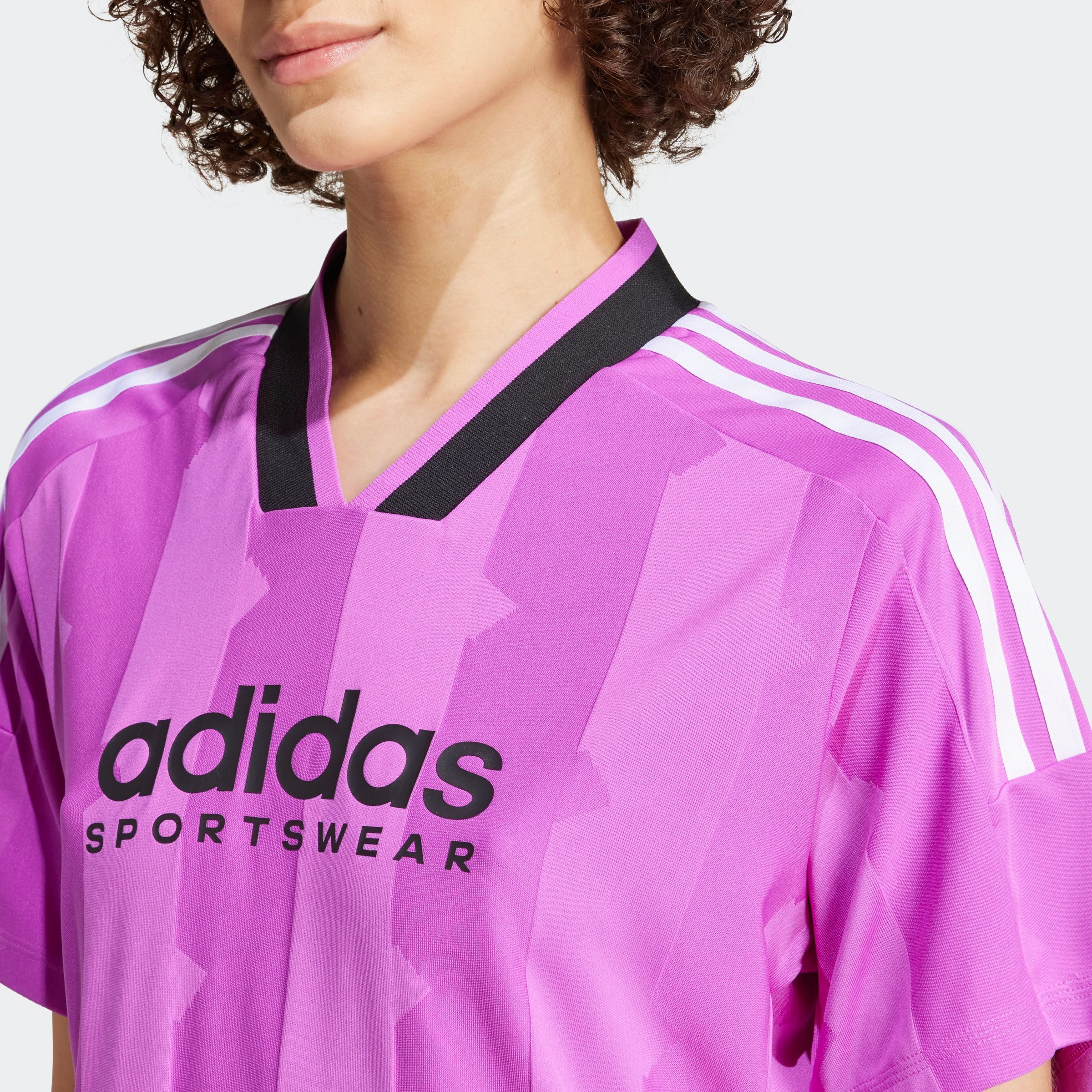 adidas Sportswear Shirtkleid TIRO CUT 3-STREIFEN JACQUARD