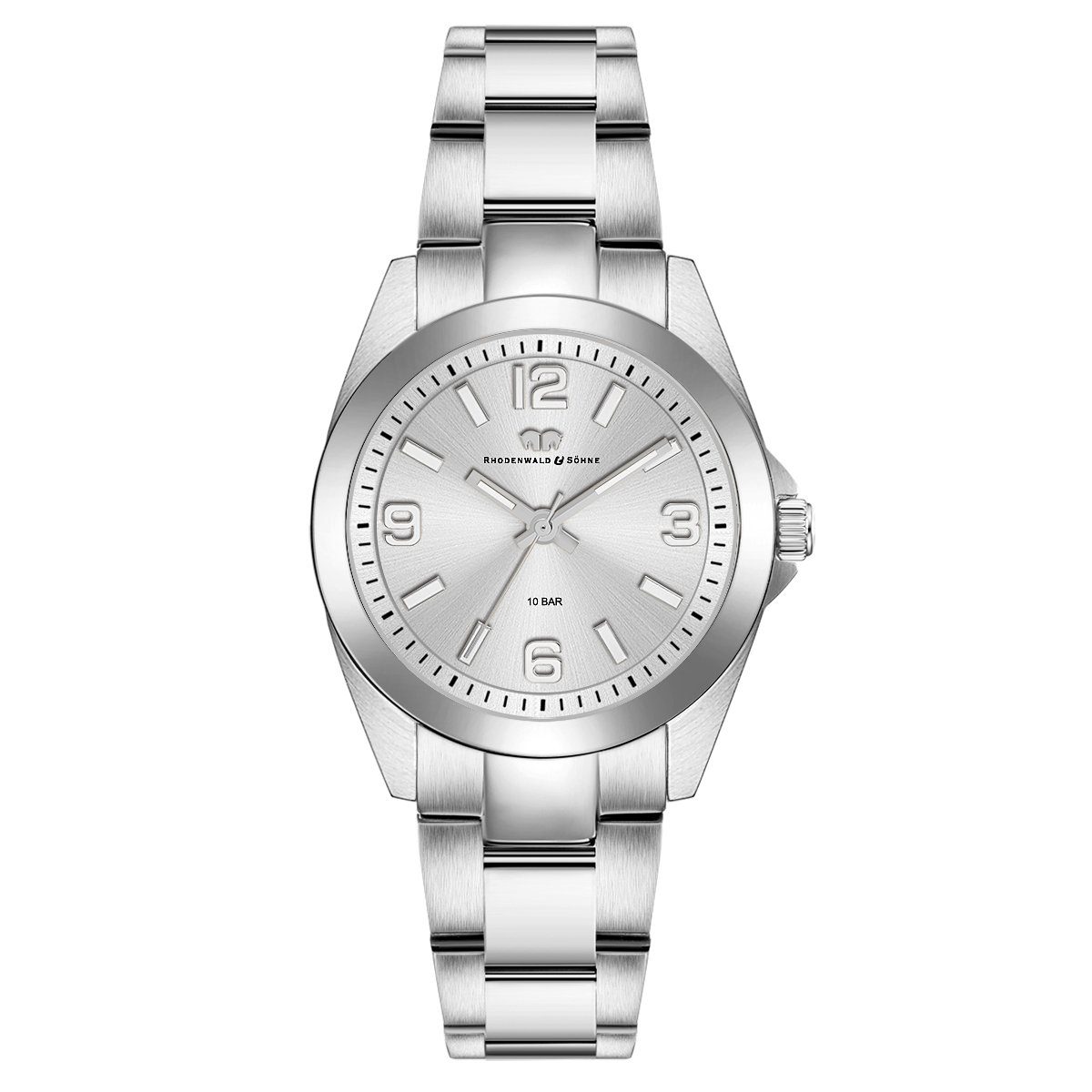 Rhodenwald & Söhne Quarzuhr Majestia silber, Quarzuhr günstig online kaufen