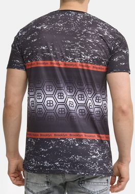 Code47 T-Shirt Code47 Herren T-Shirt Tee Printshirt Polo Oberteil Designer Shortsleev (Longsleeve Shirt, 1-tlg)