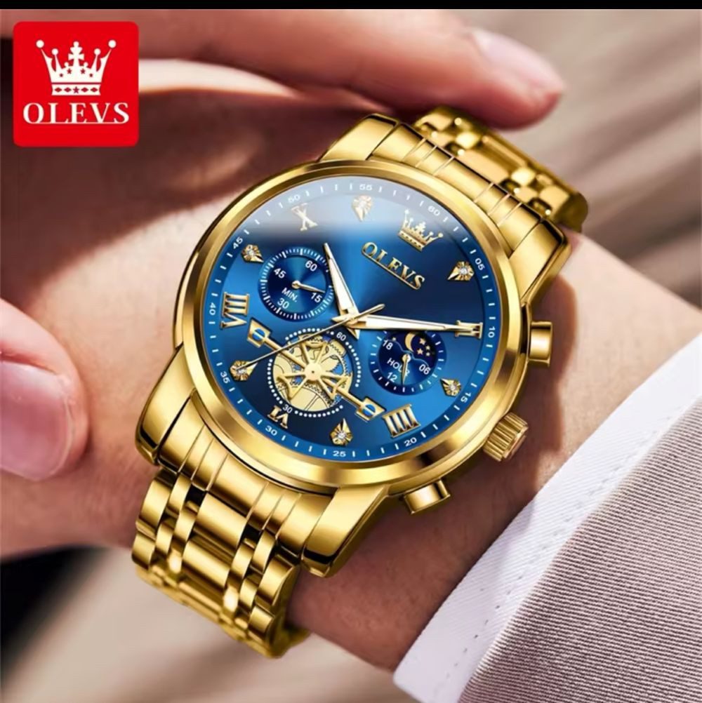 OLEVS Quarzuhr OLEVS 2856 Herrenuhr Gold günstig online kaufen