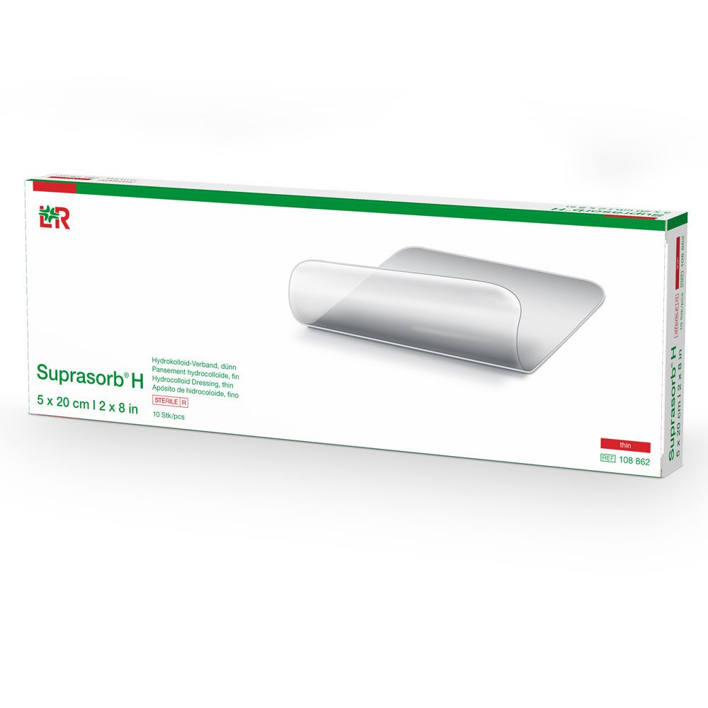 Lohmann & Rauscher GmbH & Co.KG Wundpflaster L&R Suprasorb H Hydrokolloid-Verband Dünn 5x20 cm