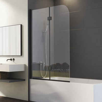 Boromal Badewannenaufsatz Badewannenfaltwand 3-teilig / 2-teilig Duschwand Faltbar für Dusche, Sicherheitsglas, Duschabtrennung, Faltwand, ESG Glas