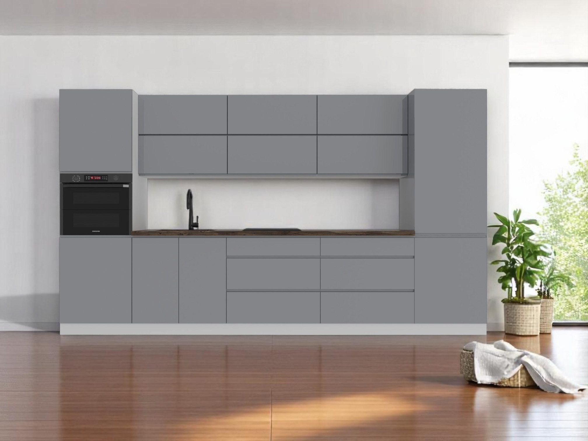 ROYAL24_MARKT Küchenzeile K47-G360 - Aspen - Drückt einen dynamischen Leben günstig online kaufen