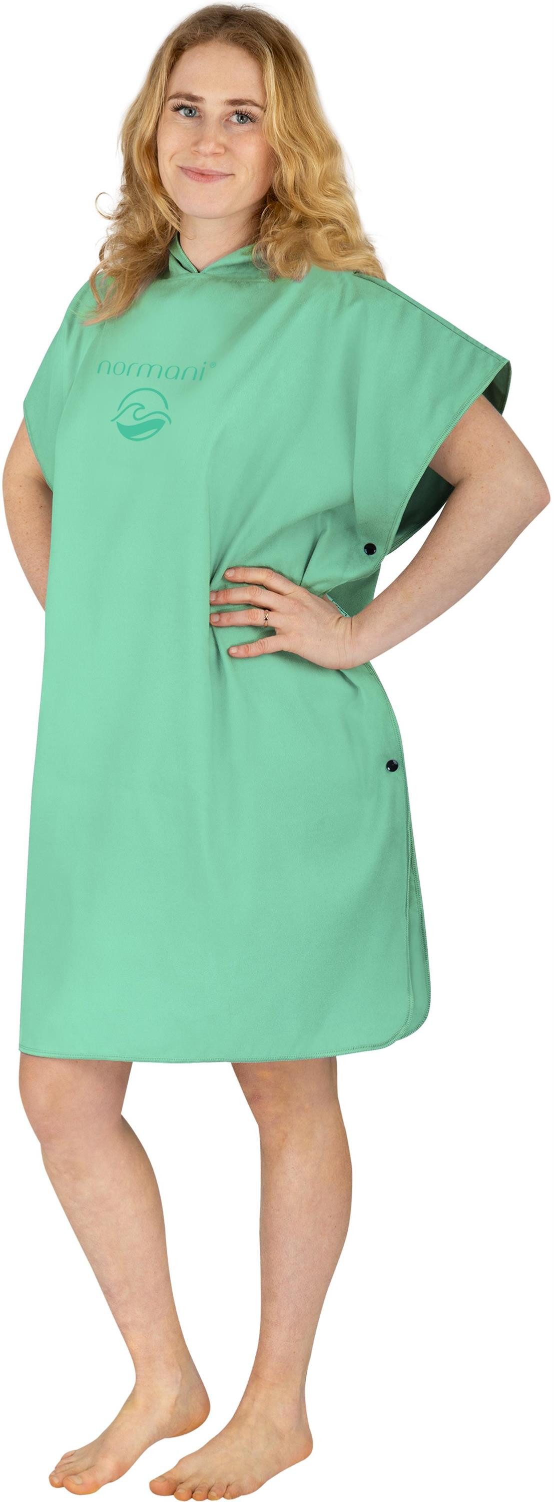 normani Badeponcho Mikrofaser Badeponcho für Erwachsene Camuy, Polyester, Kapuze, Schlupf, Bade Handtuch mit Ärmeln aus recyceltem Material – Bild 4 von 5