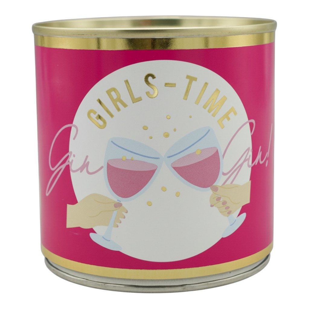 Wondercandle Geburtstagskerze „Girls-Time Cake“ Kuchen in der Dose – Pinke Geschenkidee für Freundin (kein Set, kein Set)