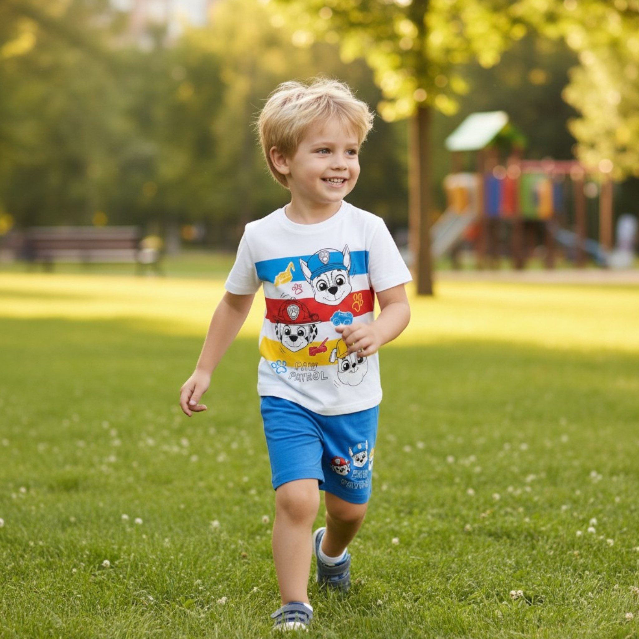 PAW PATROL Shirt & Hose PAW Patrol Kinder Set T-Shirt & Shorts Sommer Jungen Mädchen (Set) Kinder Sommer Bekleidungsset Paw Patrol Shorts + T-Shirt