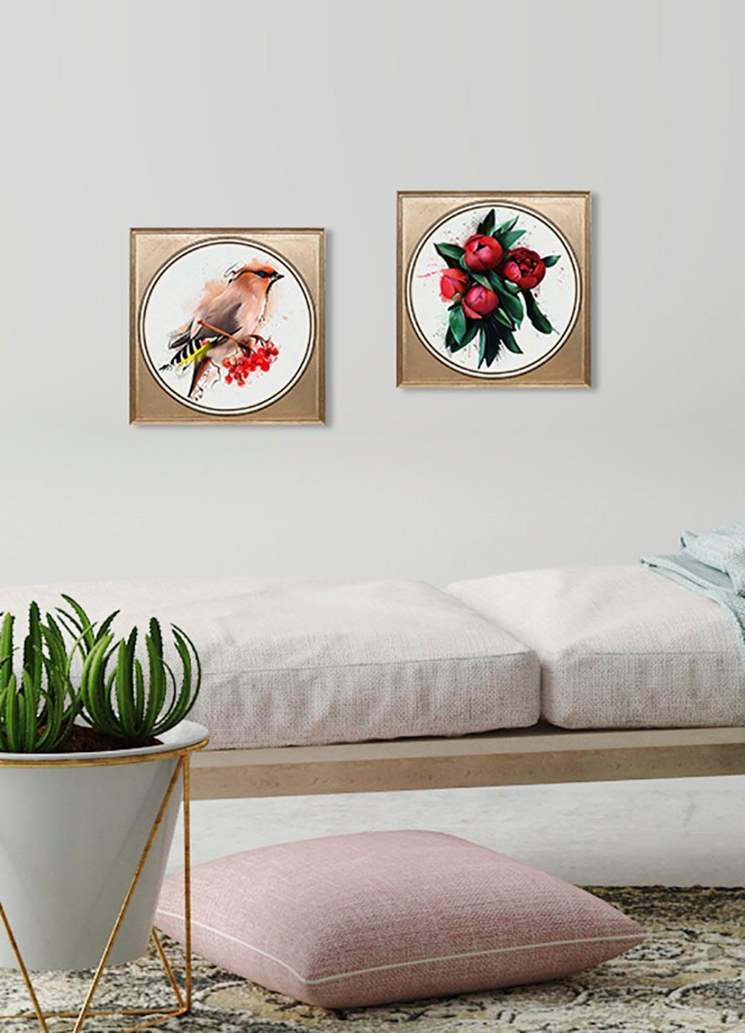 queence Acrylglasbild Blumen, Blumen, Blumenbilder, Gemälde, Kunst, Pflanzen, Pflanzenbilder, Fine Art-Print in Galeriequalität