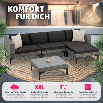 tectake Loungeset Konstanza, (Set, 5-tlg)