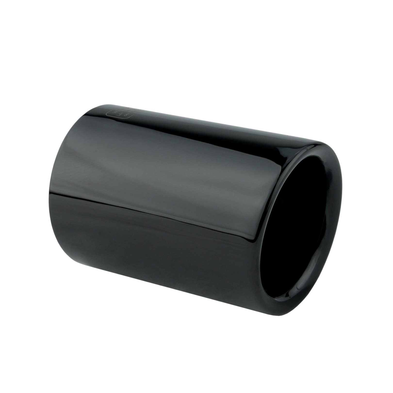L & P Car Design Auspuff-Flexrohr 1 Auspuffblende für BMW Black-Chrom Edelstahl 1er 2er 3er 4er, 67 mm
