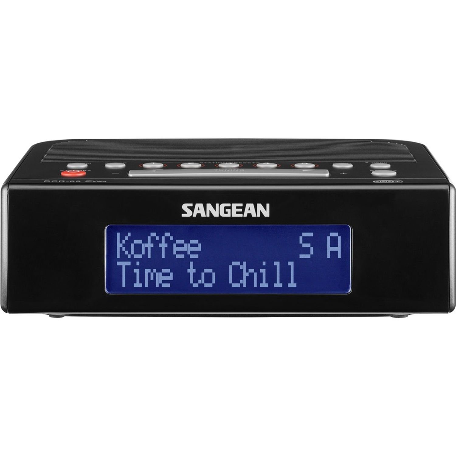 Sangean DCR-89+ dab+/FM-RDS Digitales Uhrenradio Digitalradio (DAB) (DAB) schwarz
