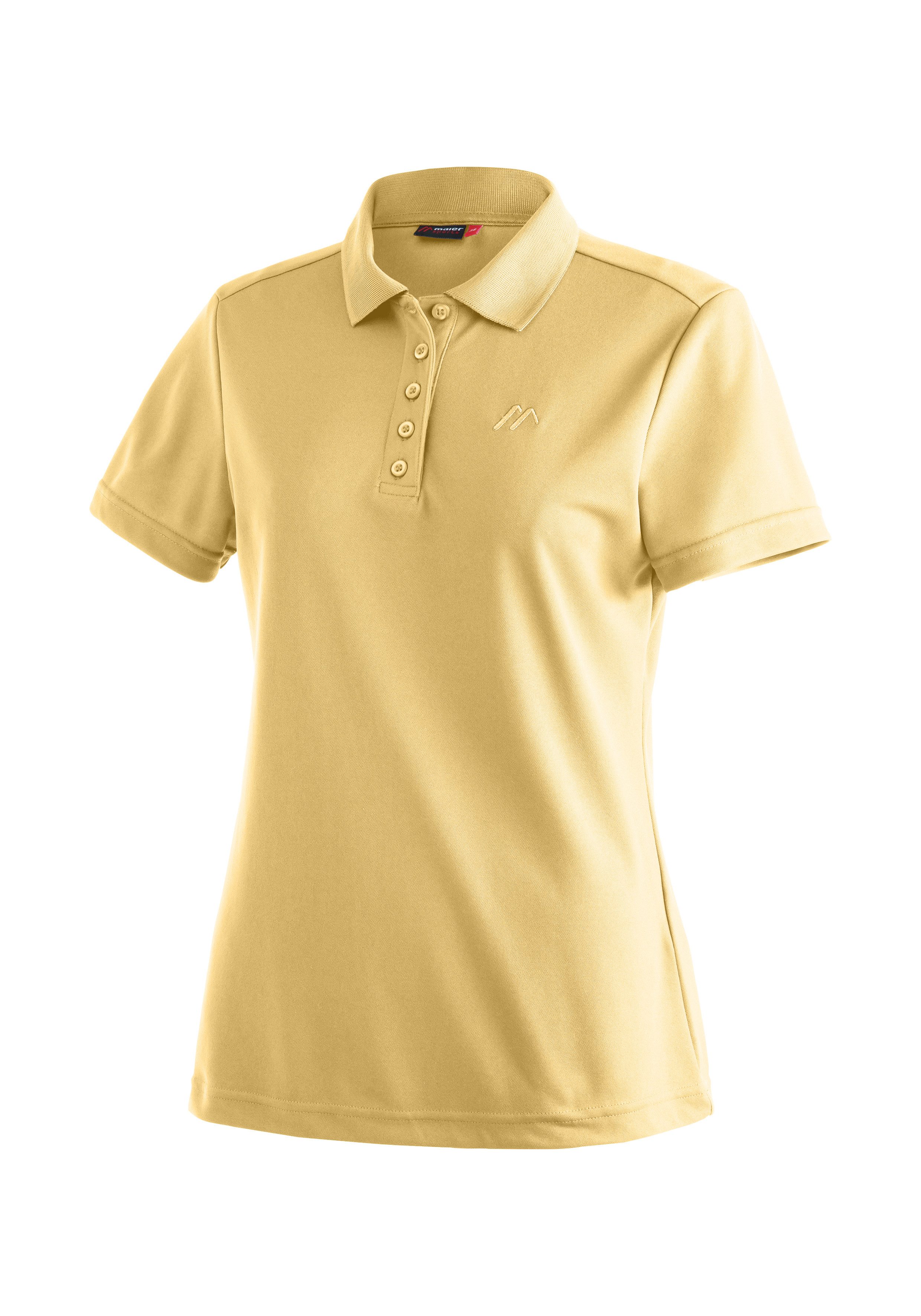 Maier Sports Poloshirt Ulrike Damen Polo kurzarm, leichtes Shirt, Funktionsshirt mit Kragen, Reg Fit