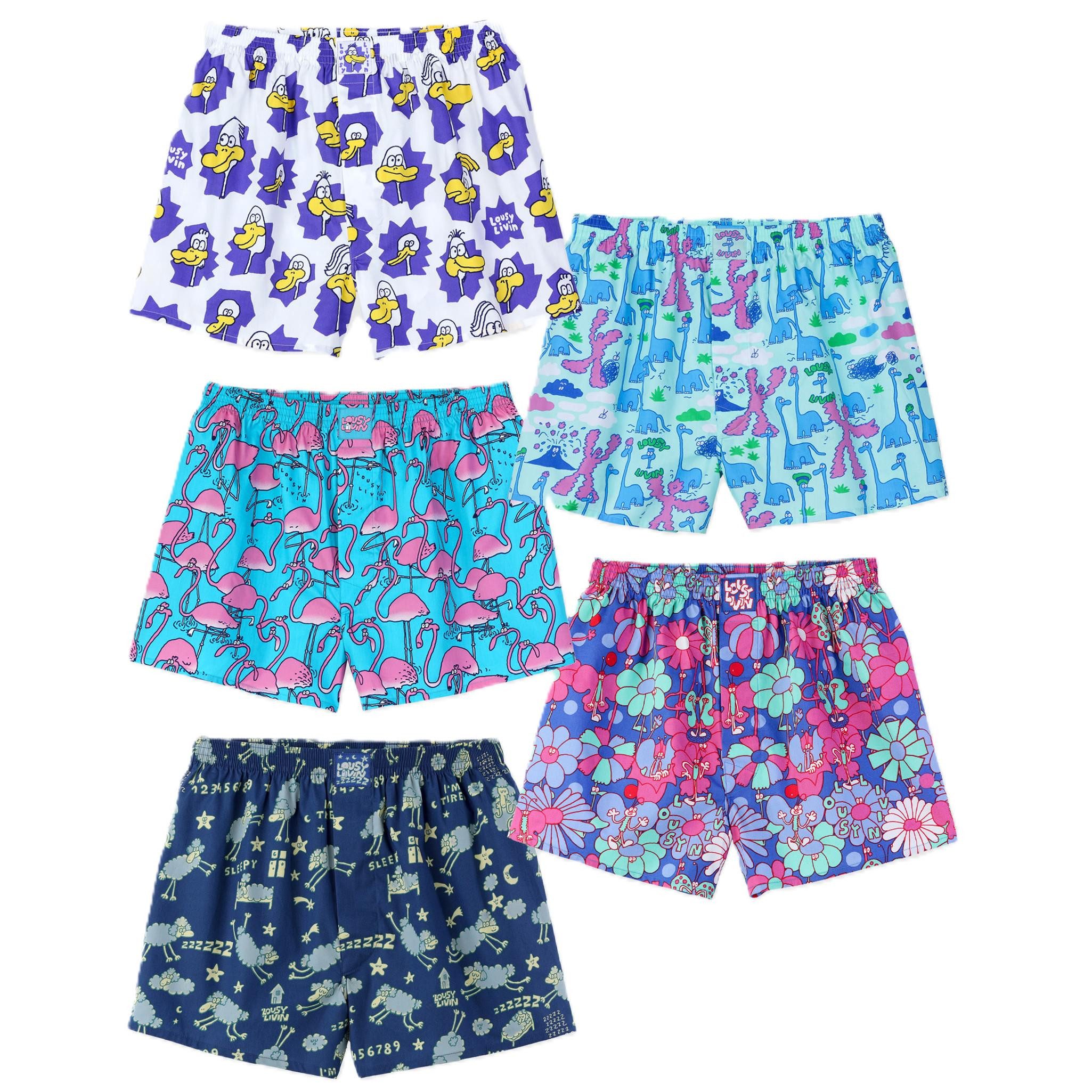 Lousy Livin Boxershorts Lousy Livin 5-Pack Boxershorts Animal (Boxershorts, Boxershorts)