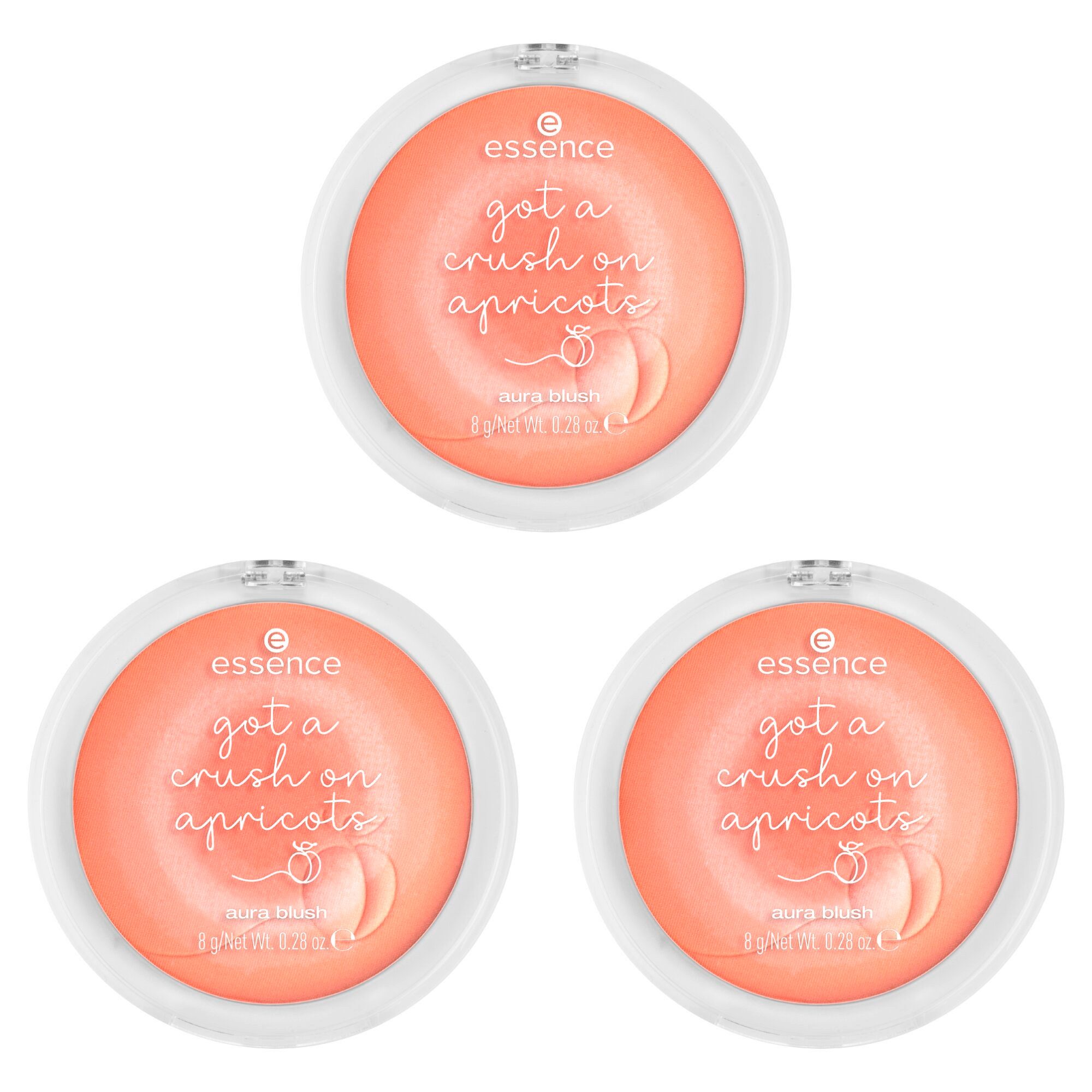 Essence Румяна got a crush on apricots aura blush, 3-tlg.