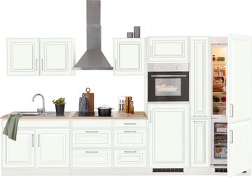HELD MÖBEL Küchenzeile Stockholm, Breite 360 cm, mit hochwertigen MDF Fronten im Landhaus-Stil