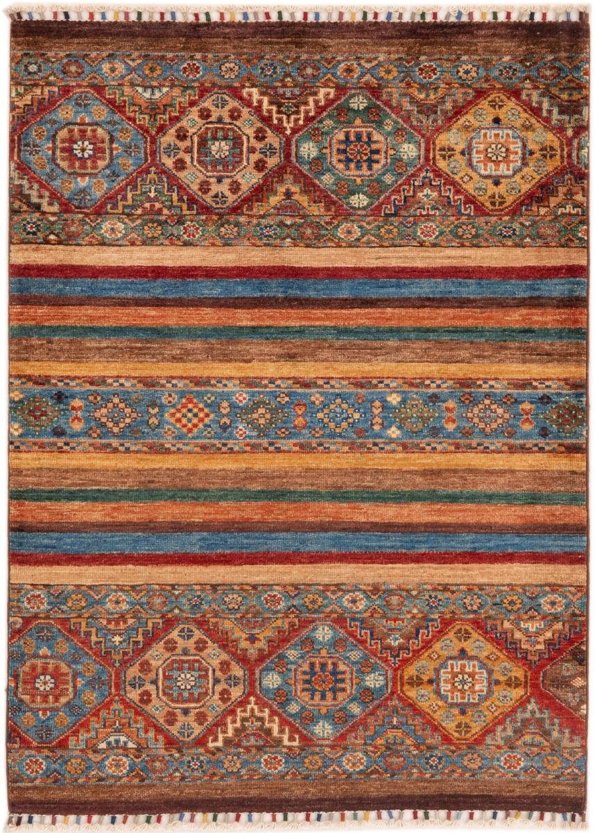 Orientteppich Arijana Shaal 90x120 Handgeknüpfter Orientteppich, Nain Trading, rechteckig, Höhe: 5 mm