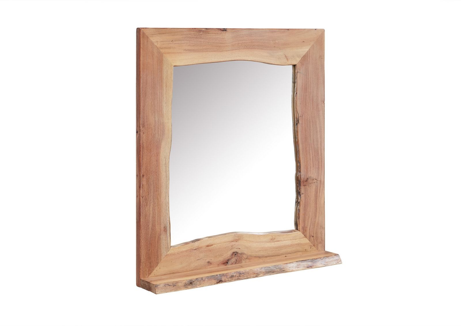 Massivmoebel24 Зеркало (1-St., Badspiegel Akazie 70x12x78 natur lackiert PURE ACACIA #613)