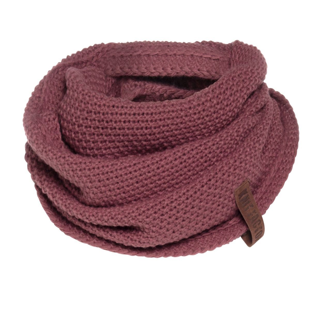 Rot, (1-St), Strickware Umhängetuch Coco Schal Factory Glatt Schals Size Knit Schal One Tuch Strickschal
