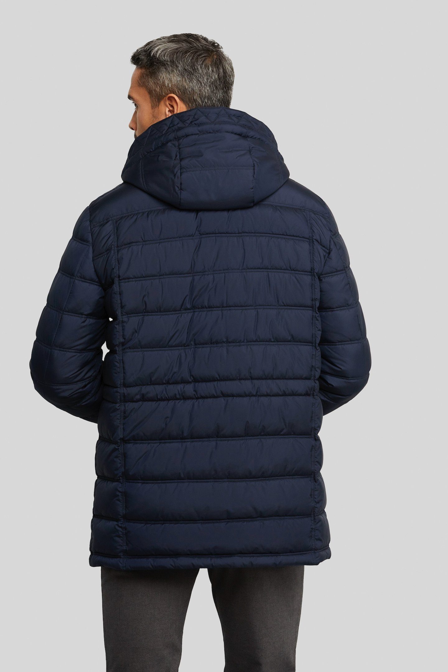 aus Material besonders bugatti marine Steppjacke leichtem