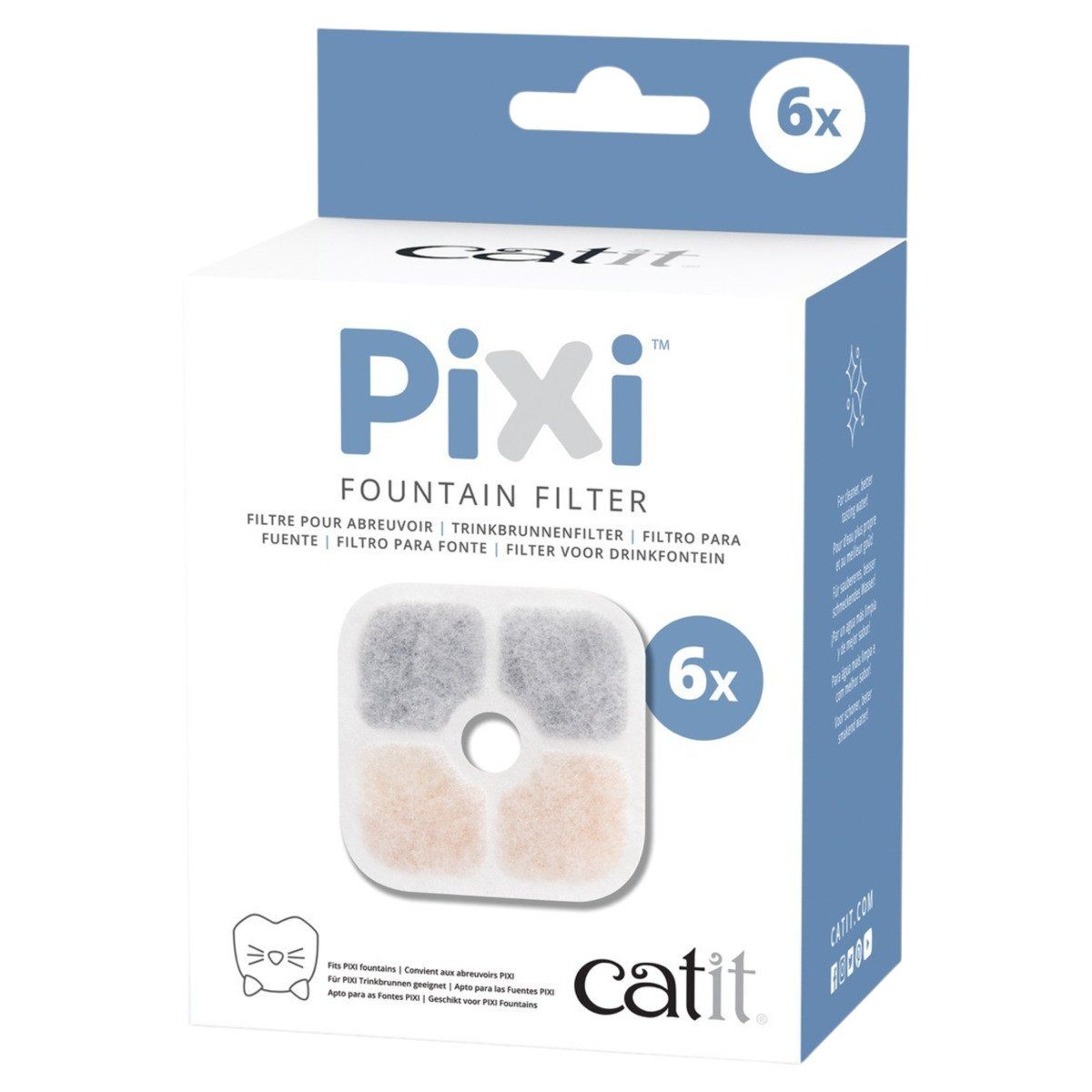 Catit Trinkbrunnen Pixi Trinkbrunnen-Filter, 6er-Pack günstig online kaufen