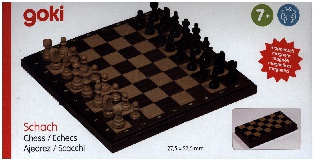 Schach & Schachspiele im Kästchen. Stück zusammen wie ein 