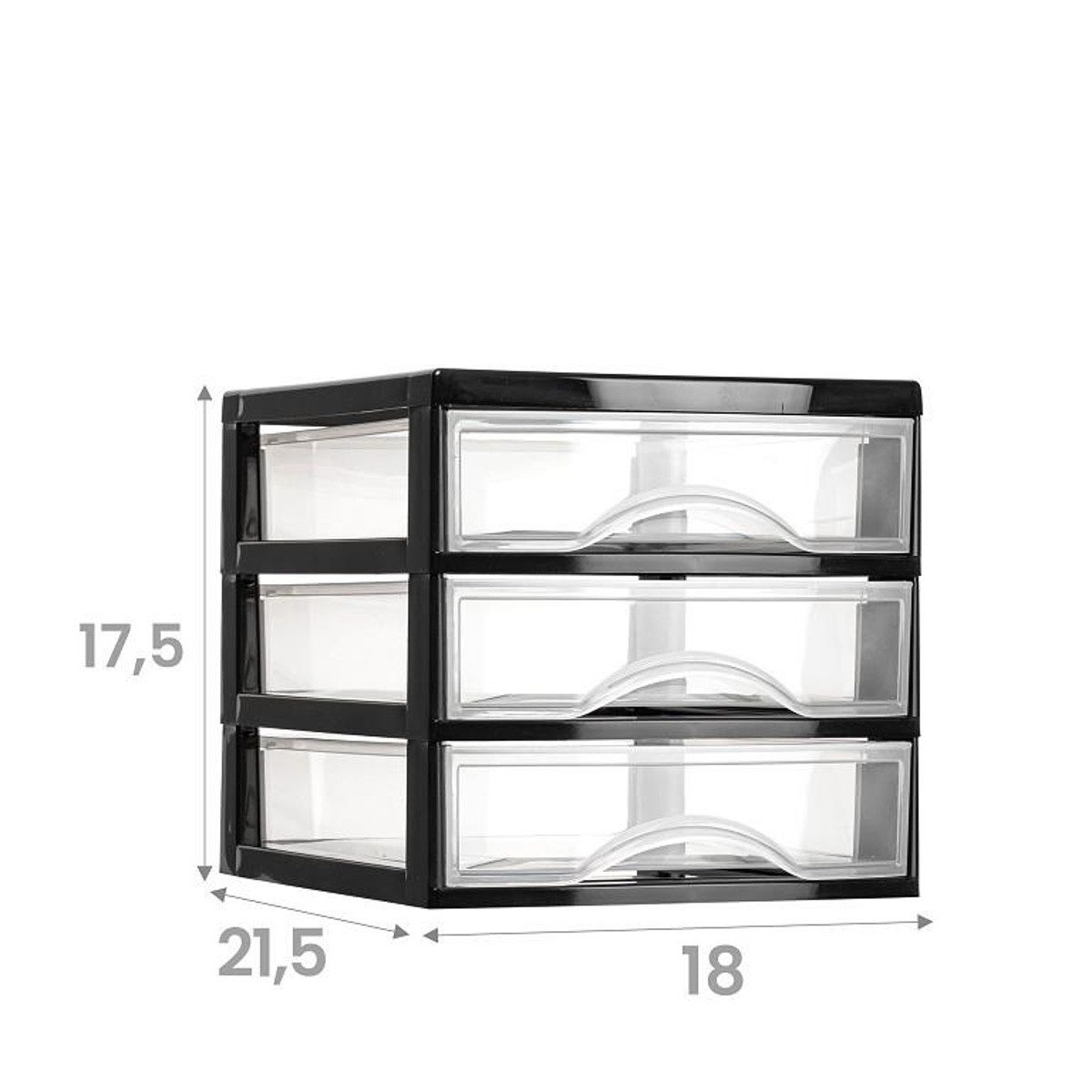 meberg Schubladenbox Schubladen Organizer 3er 4er oder 5er Kunststoff stape günstig online kaufen
