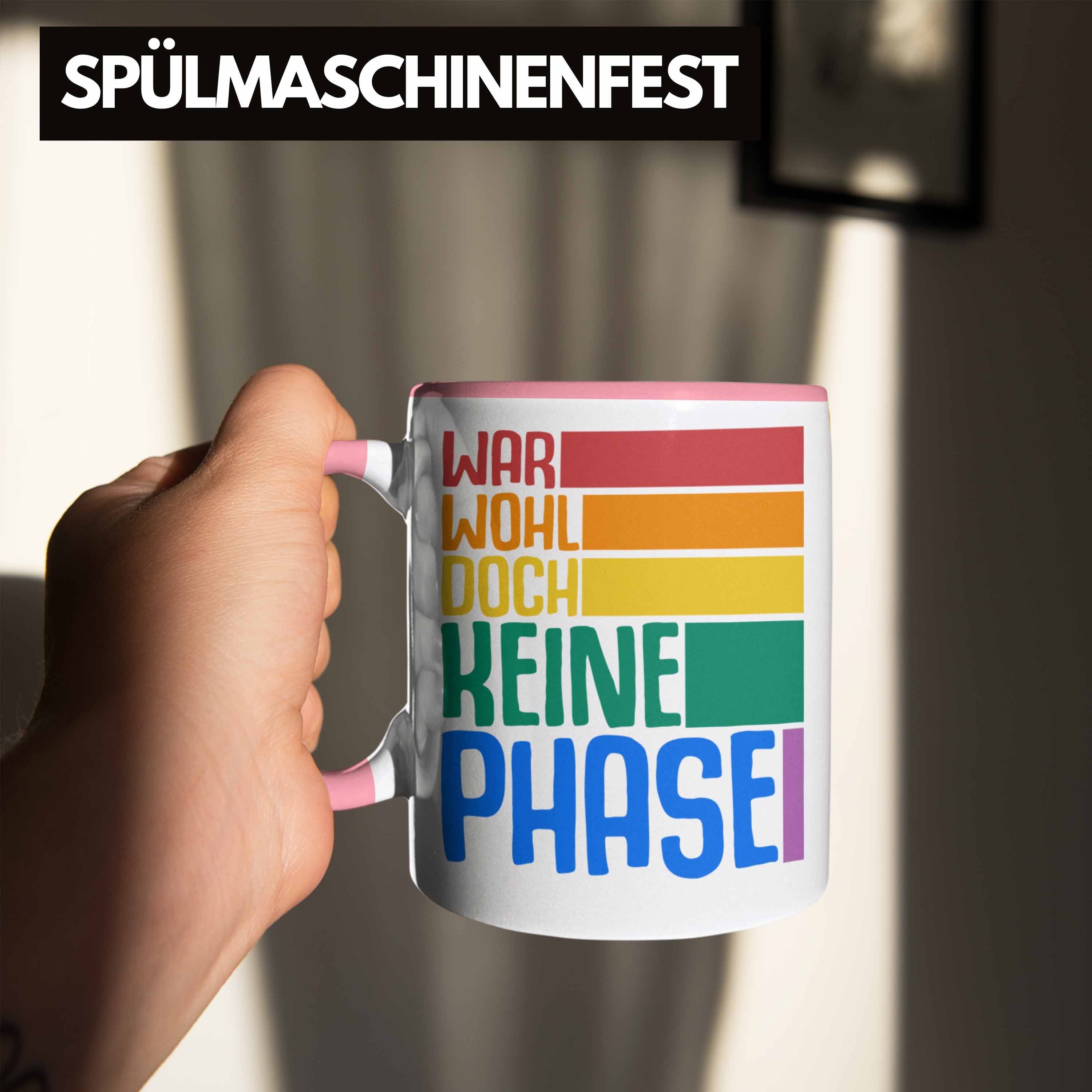 Wohl War für Rosa Trendation Keine Transgender Grafik Trendation LGBT Regenbogen Tasse - Regenbogen Schwule Tasse Phase Lesben Doch Geschenk Lustige