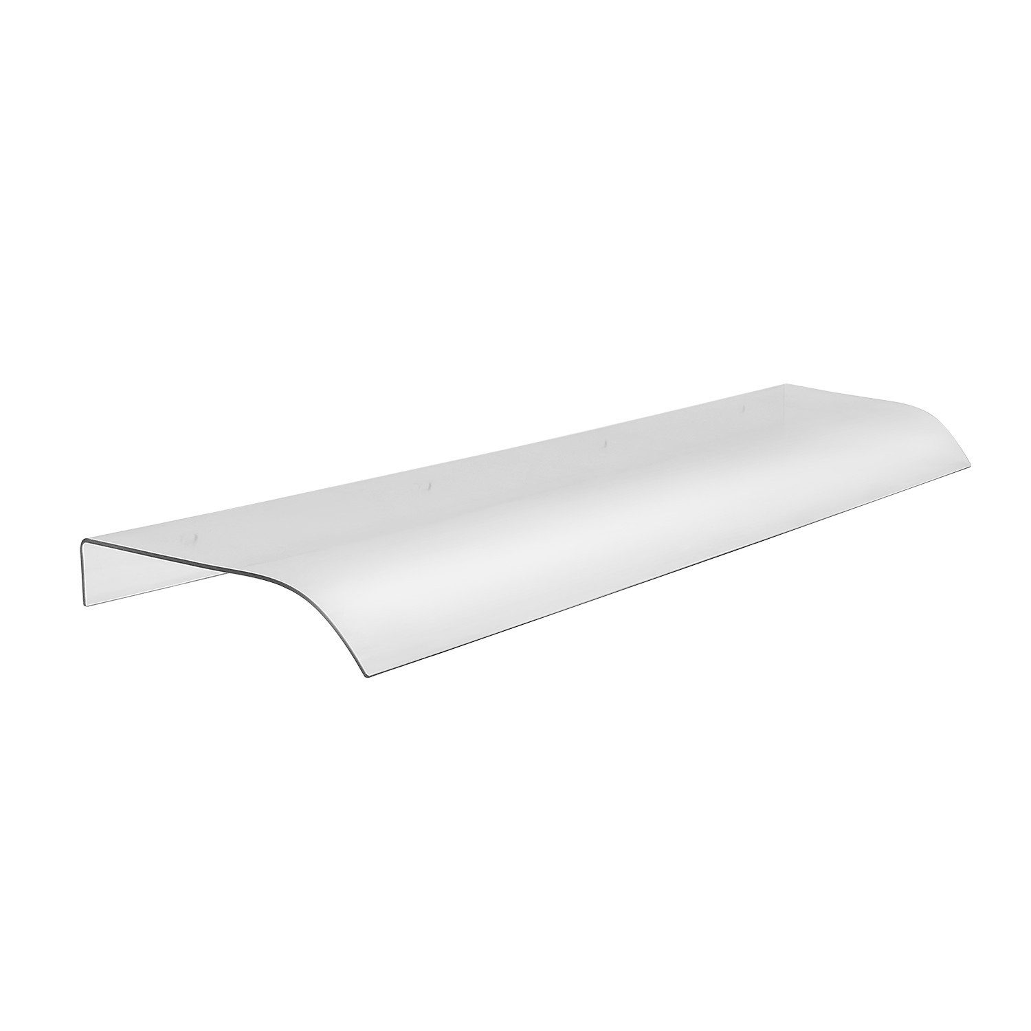 DARDVORLAG Vordach Haustür Überdachung, Pultvordach, Türdach, 34x100cm (1 St), aus Polycarbonat-Material, inklusive Zubehör – Bild 5 von 5