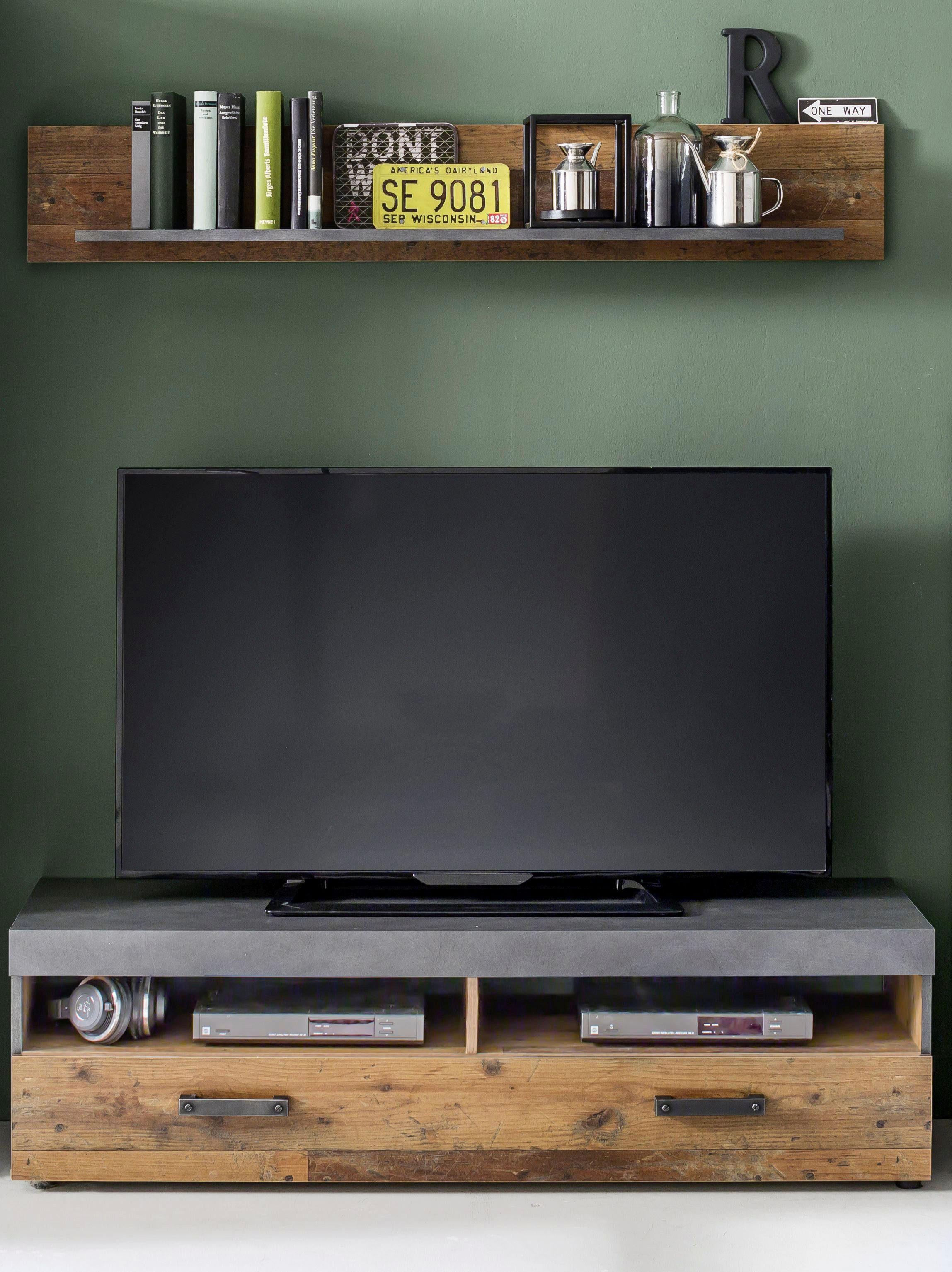 Home affaire Wohnwand Ilana, Komplettset bestehend aus: TV-Unterteil und Wandboard