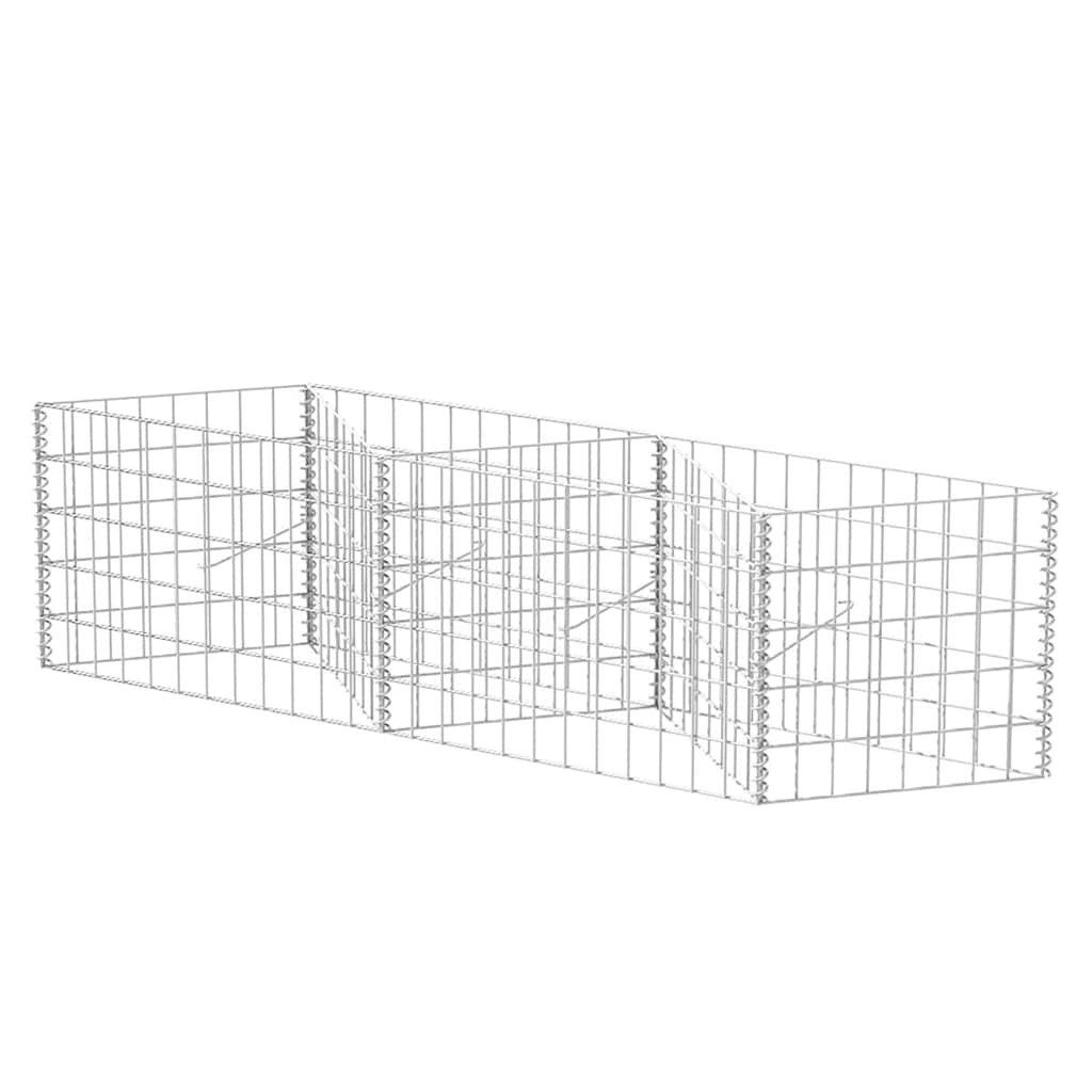 vidaXL Gartenzaun Габионыkorb Pflanzkasten Gemüse-Hochbeet Stahl 120×30×50 cm, (1-St)