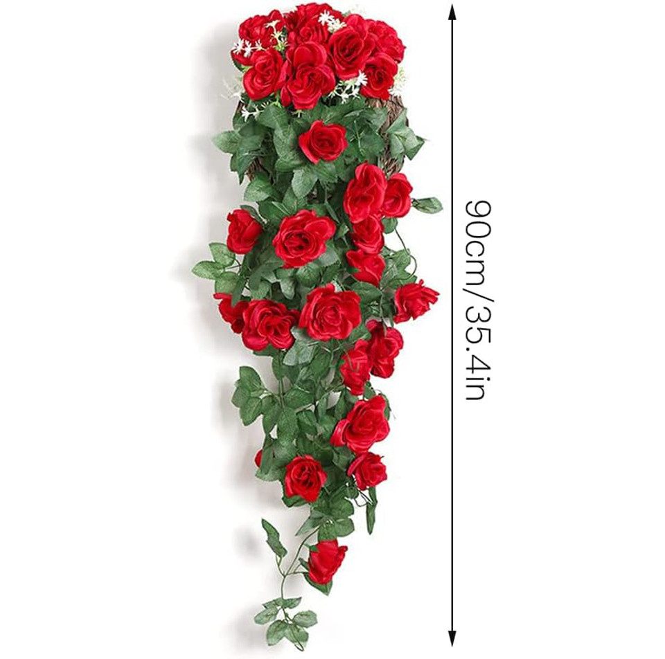 Kunstranke 1 Stück Kunstranke Blumenranke, hängende künstliche Rosen, Coono günstig online kaufen