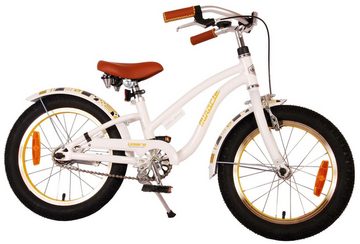 TPFSports Kinderfahrrad Volare Miracle Cruiser 16 Zoll mit Rücktritt + Handbremse, 1 Gang, (Mädchen Fahrrad - Rutschfeste Sicherheitsgriffe), Kinder Fahrrad 16 Zoll mit Ständer Laufrad Mädchen Kinderrad