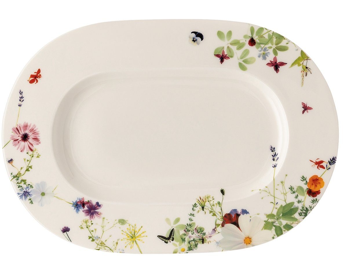Rosenthal Servierplatte Brillance Grand Air Platte 34 cm, Bone China, (Platten), Platten