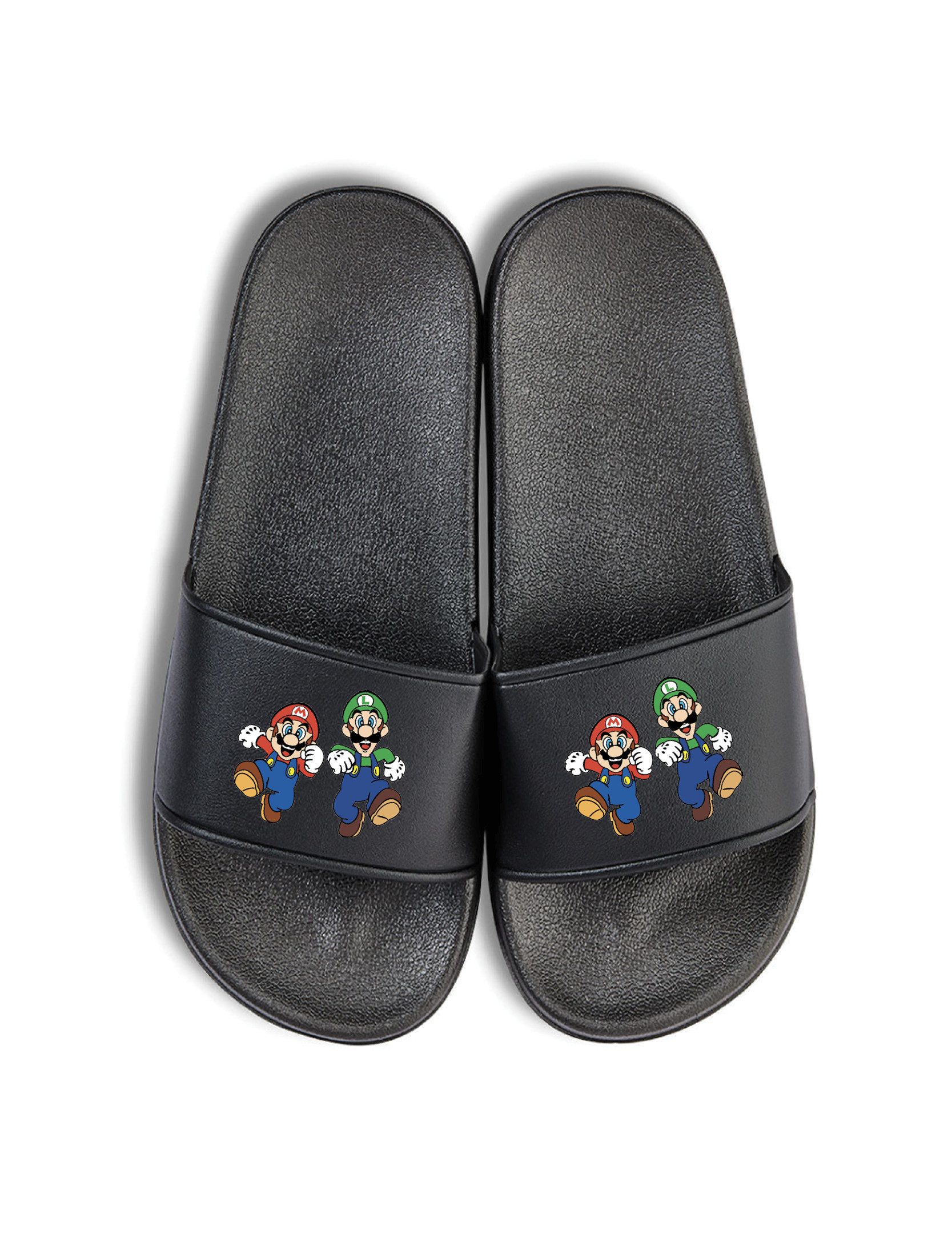 Youth Designz Mario und Luigi Unisex Badelatschen Flip Flops Badeschuh mit lustigen Aufdruck für Damen und Herren