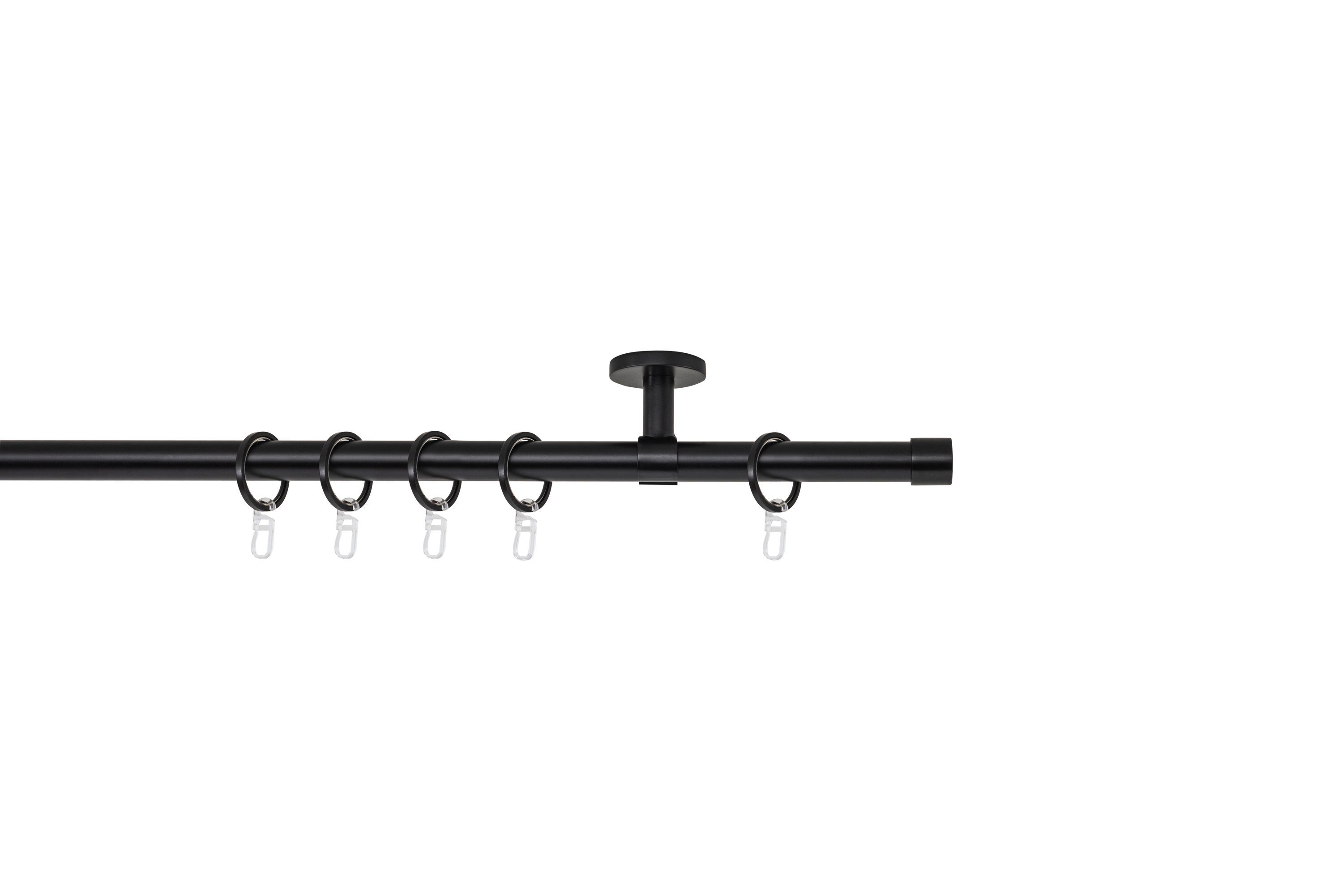 ondeco Gardinenstange Rundrohr Deckenabstand 4cm Kappe, Ø 20 mm, 1-läufig-l günstig online kaufen