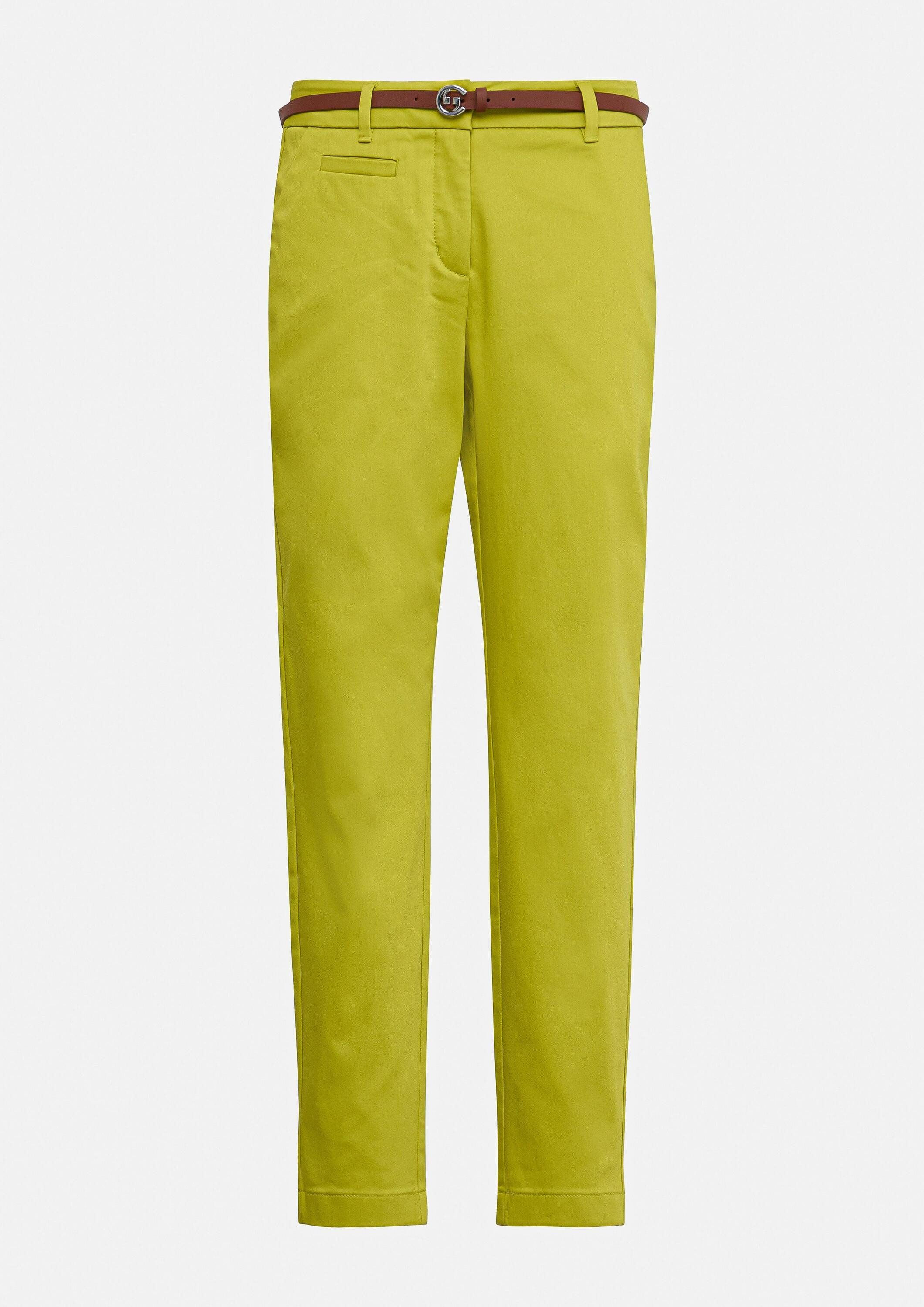 comma Chinos Hose Chinohose mit Gürtel