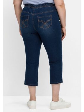 Sheego Schlupfjeans Große Größen aus elastischem Denim