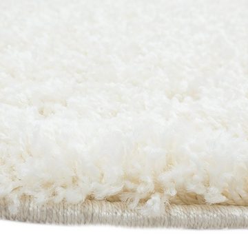 Teppich Flauschiger Teppich kuschelig warm in creme, Carpetia, rechteckig, Höhe: 30 mm