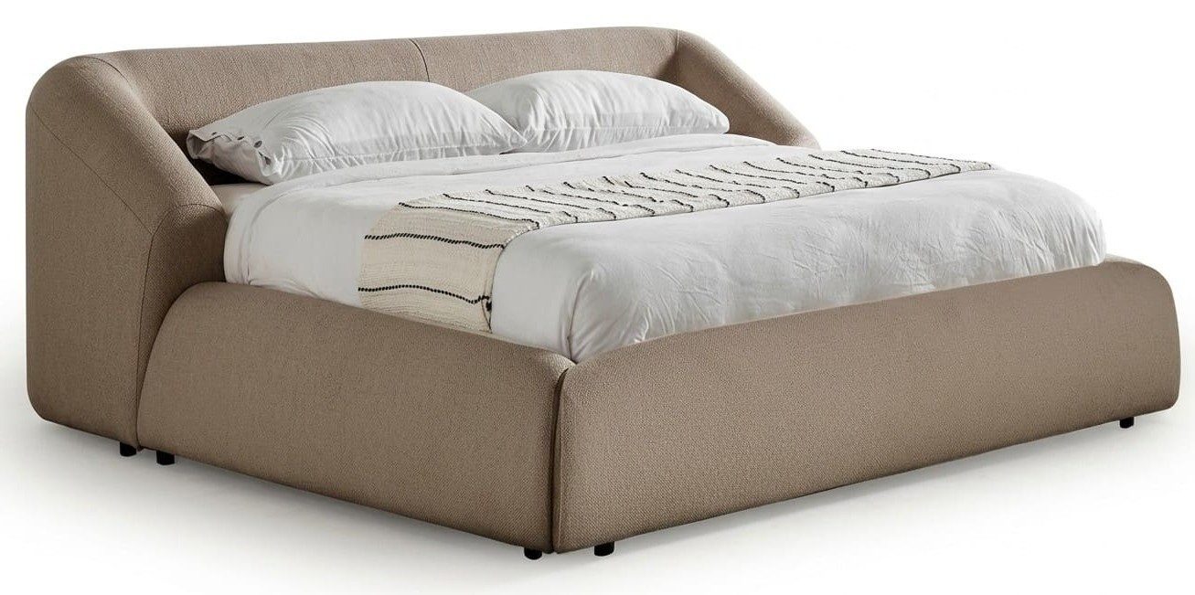 Xlmoebel Polsterbett Bett beige Stil Modern geräumig komfortabel praktisch Schlafzimmer (1-tlg., 1-tlg)